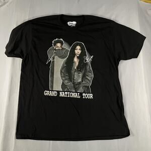 Kendrick Lamar Grand National Tour Shirt Mens 2XL Black Graphic Rap Hip Hop
